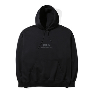 ■新品■FILA/フィラ Find your Basics HOOD ユニセックス フーディー■フリーサイズ■コットン パーカー■ブラック■FS0145