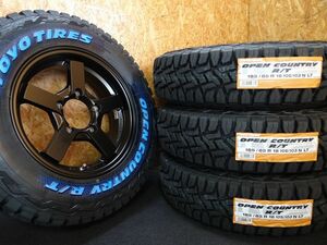 ★JB64 JB23 ジムニー 185/85R16 105/103N LT オープンカントリー R/T ショウワガレージ X-Line 5/139.7 マットブラック 新品未使用 G