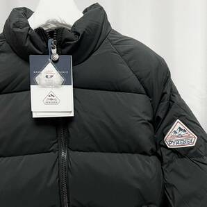 XL 新品 PYRENEX ピレネックス ダウンジャケット ビッグ ワッペン ロゴ MYTHIC 黒 ヴィンテージ ミシックソフト ダウンパーカ ダウン