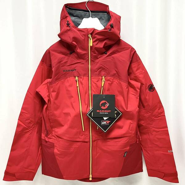 XL 新品 マムート 防水 ゴアテックス アイスフォール ジャケット 雪 GORETEX ハイキング スキー スノボー スノーボード ゴア GORE 登山 赤