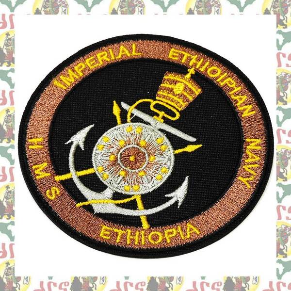 刺繍アイロンワッペン drspatch-a48　エチオピア ハイレセラシエ皇帝 ジャマイカ ラスタ ラスタカラー レゲエワッペン