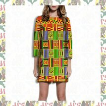 【SALE/90cm x 110cm/1ヤード】アフリカンプリント生地 kente-a119 アフリカ布 アフリカ生地 ゴールドプリント アンカラ キテンゲ_画像5