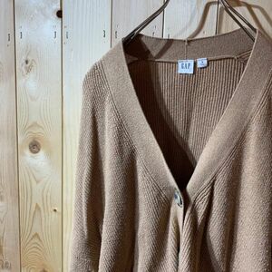 [KY116] GAP KINT Cardigan Camel Ladies M Post