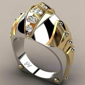 Y318☆新品メンズ 指輪 海外限定 ダイヤモンド 刻印有 上品 婚約リング 厚重感 925 プレゼント サイズ6~11