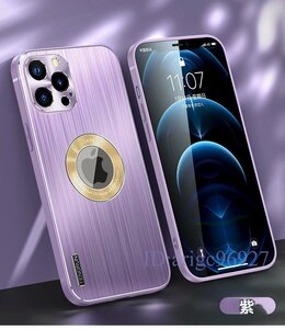 X301☆新品IPHONE 対応 ケース アルミ製 iPhoneX XS iPhone11 iPhone12 iPhone13 Pro ProMax Mini ケース アルミ合金 耐衝撃 紫