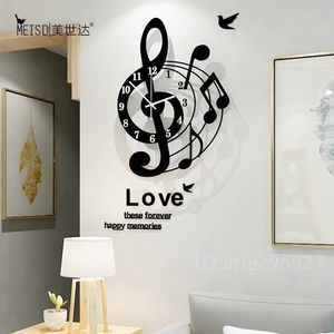 G926* wall wall clock sound .to sound symbol acrylic fiber modern 3D