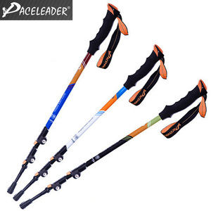 G683* trekking paul (pole) carbon trekking stick 1 pcs coarse tea mountain climbing stock high intensity super light weight three -step type flexible anti-shock function 