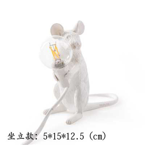 H156★かわいいネズミのランプ テーブルライト インテリア オブジェ 装飾 飾り マウス 置物