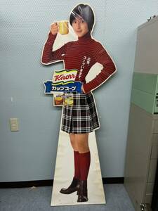  Hirosue Ryouko life-size panel .. poster signboard panel idol kno-ru collection retro pop not for sale woman super 