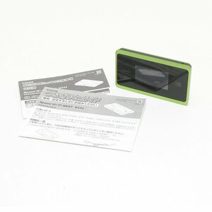 ▽464393 UQ WiMAX 2+ Speed Wi-Fi NEXT WX06 ライムグリーンモバイルルーター ○判定