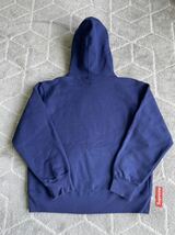 新品同様　シュプリーム Supreme Pearl Hooded Sweatshirt フード スウェットパーカー ネイビー S_画像8