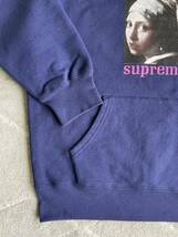 新品同様　シュプリーム Supreme Pearl Hooded Sweatshirt フード スウェットパーカー ネイビー S_画像4