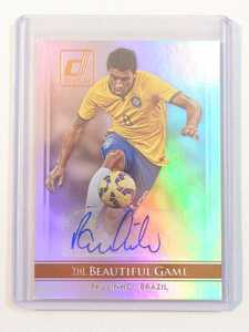 【貴重】Paulinho auto topps beautiful game 2015 Brazil パウリーニョ トップス ブラジル代表 直筆サインカード DONRUSS