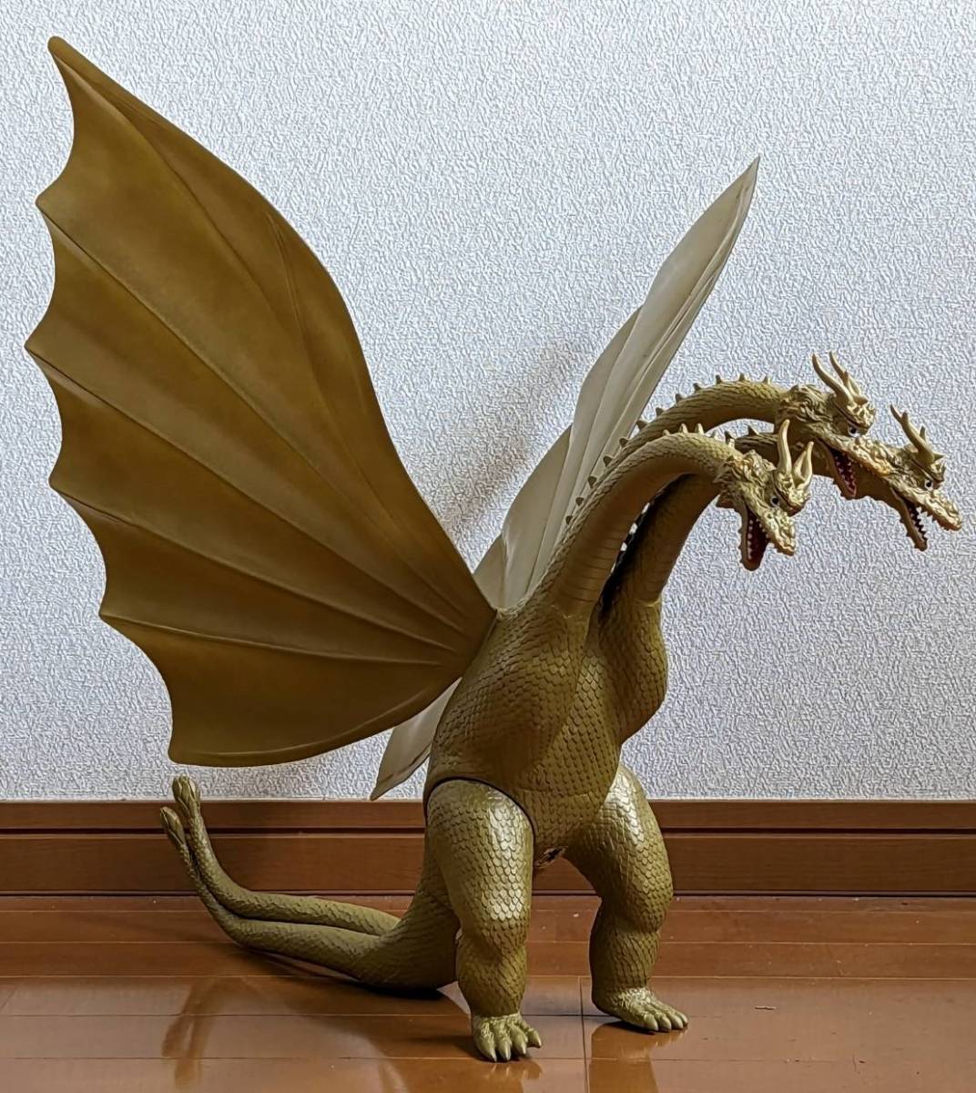 に値下げ! 限定版キングギドラ ソフビ フィギュア バンダイ 1984年