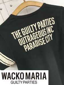 SALE！売り切り！WACKOMARIA GUILTY PARTIES フットボール Tシャツ　ワコマリア　WACKO MARIA 黒　