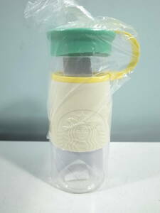 * unused STARBUCKS Starbucks strap lid bottle green & yellow 473ml tumbler my bottle 