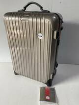 ⑤u181◆RIMOWA リモア◆ANA アナ スーツケース トランクケース キャリーバッグ サイズ約52㎝×36㎝×18㎝ ダイヤルロック シルバー_画像1