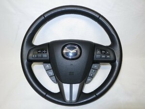 CX7 CX-7 ER3P Genuine 革 Steering Steering エアバック Airbag エアーバック Cover スイッチ 管理番号（W-4047）