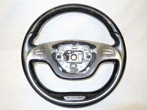  beautiful goods! W222 S Class original wooden steering wheel steering wheel A 222 460 5603 9E38 black high gloss po pra wood control number (W-3991)