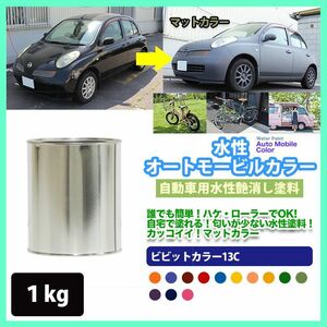 水性オートモービルカラー 39-40P グラスグリーン 1kg/艶消し 水性塗料 つや消し 車　 Z25