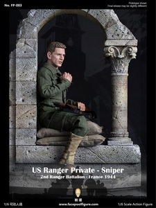 ★Facepoolfigure 1/6 FP003A WWII アメリカ陸軍第2レンジャー大隊 スナイパー France 1944 スタンダード版 FP-D1001 Bell tower base 