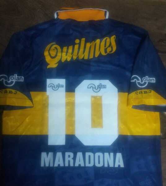 [値下げ交渉] 1995年 90周年 ボカ・ジュニアーズ マラドーナ olan アルゼンチン製 検/ 1905 th BOCA JUNIORS DIEGO MARADONA ARGENINA Y2K