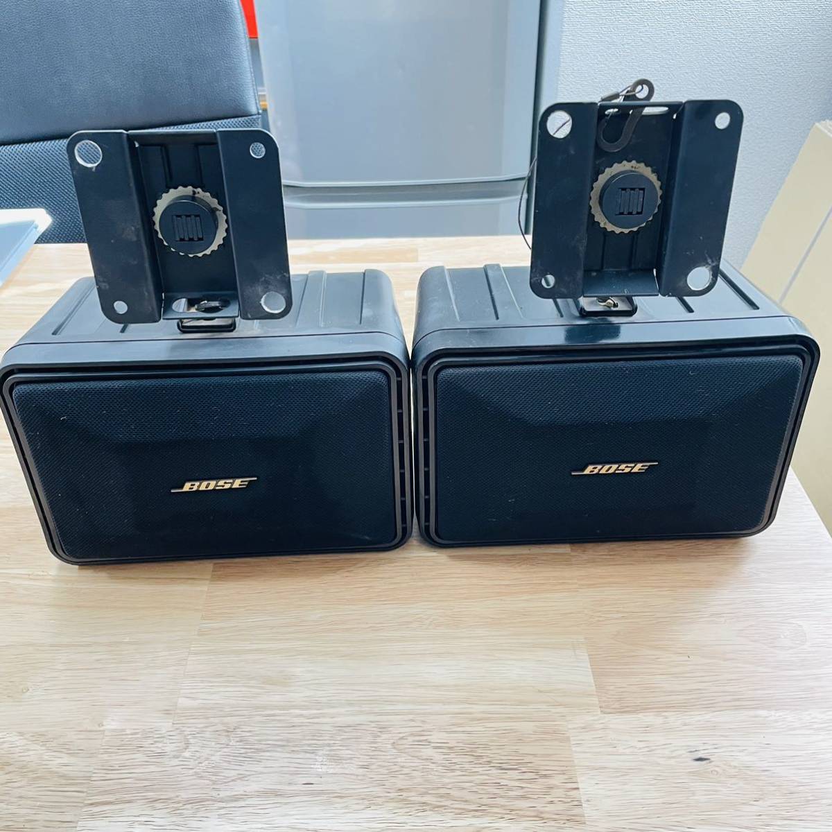 AD8 BOSE ボーズ スピーカー 301V LR 2本セット 1ペア 中古 点検動作品 シリアル番号違い ロゴ無し エッジ交換 家電、AV、カメラ オーディオ機器 BOSE