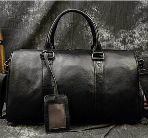  popular * high capacity * Boston bag original leather men's high capacity shoes inserting attaching bottom tack attaching leather machine inside bringing in traveling bag independent cow leather travel bag Golf bag 