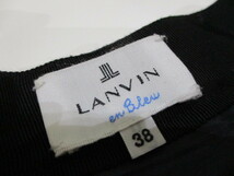 ランバン オンブルー　LANVIN en Blue　日本製　ウールスカート　サイズ38　送料無料　ネイビー　紺_画像2