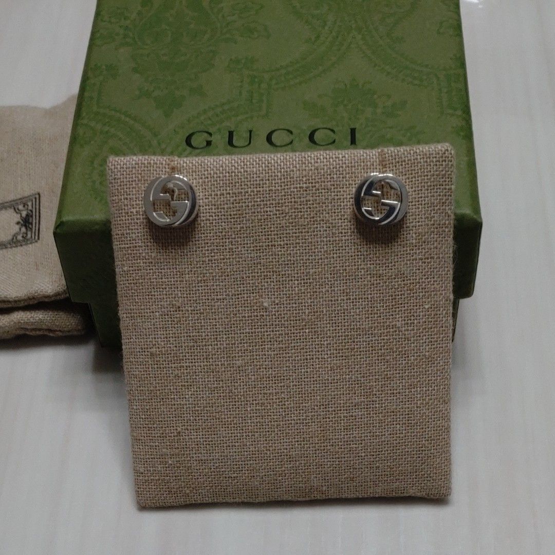 GUCCI クリスタルインターロッキングGヘアバンド『美品』『箱あり