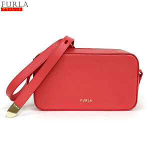 アウトレット！ FURLA フルラ 新品 クロスボディバッグ EAS6FBK Q26000 ショルダーバッグ カメラバッグ レッド レザー レディース 鞄