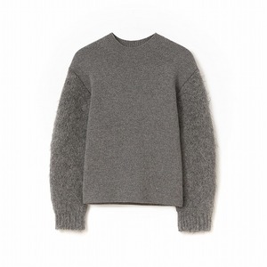 ジルサンダー （JIL SANDER） クルーネックセーター リラックスフィット ドロップショルダー ウェア J03GP0009 グレー 32（新品）