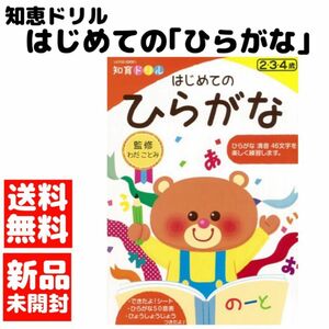 新品・送料無料　はじめてのひらがな 知育ドリル