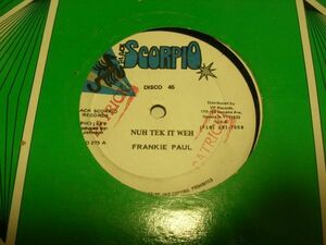 ●Reggae 12inch●FRANKIE PAUL/TREVOR LEVY NUH TEK UT WEH/GOT TO GET YOUR LOVING