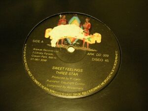 ●Reggae Lovers Rock 12inch●THREE STAR/ SWEET FEELING