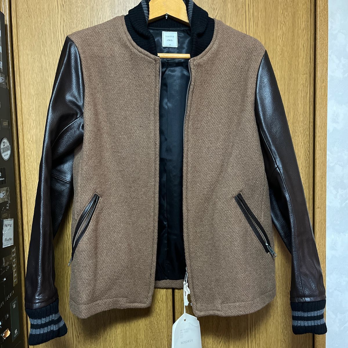 90s vintage】SAB STREET レザースタジャン 牛革 古着|PayPayフリマ