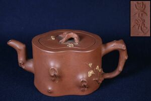 中国美術 唐物 在銘　紫砂 朱泥 急須 煎茶道具