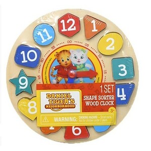  Daniel Tiger Neighborhood toy wood Crocs tongue do attaching 17109 clock. toy ... intellectual training Daniel Tiger's Neighborhood