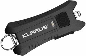 Black Klarus Mi2 LEDキーチェーンライトミニLEDキーチェーン小型懐中電灯、充電式バッテリー内蔵の40ルーメン小