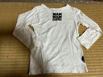 数回使用WAMWAM白色長袖Tシャツ サイズ110_画像6