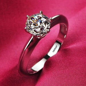 オリジナルの高品質のジルコニア,シルバーメッキの指輪,リング、ジュエリーアクセサリー　ファッションリング 6号