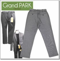 グランドパーク Grand PARK NICOLE ツイルストレッチイージーパンツ 3169-5100-39(チャコールグレー)-46(M) テーパードパンツ SET UP可_画像6