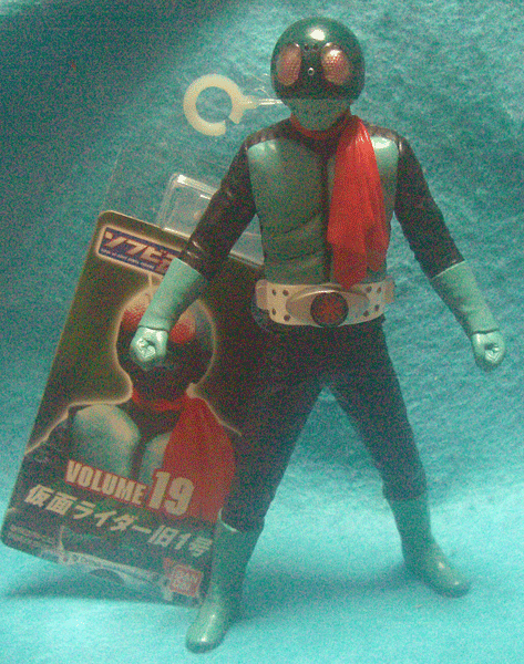 ミニソフビ(未開封)カマキリ男(仮面ライダー1号)旧バンダイ