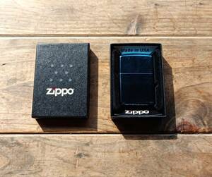 送料無料♪未使用♪USA製Zippo ジッポー オイルライター ブルーコーティング 15年 K ケース&ギャランティー付♪キャンプアウトドアにも♪ 