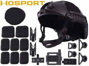 WO-HLM-004B WoSporT FAST CARBON type helmet standard VERSION M-SIZE BK