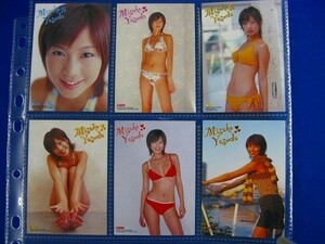 P44-YC60*tore кассета * Yasuda Misako No.13-18 2005 Shonen Champion *hime карта все 6 вид бесплатная доставка 