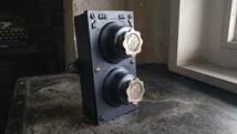 ビンテージ インダストリアル ロータリー スイッチ 2連 vintage industrial GEC rotary switch 2gang Made in England Circa 1950_画像6
