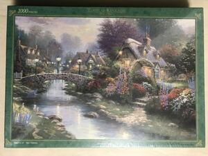 Art hand Auction THOMAS KINKADE トーマス キンケード ジグソーパズル 1000ピース Jigsaw Puzzle アポロ社 ランプライトガーデン 未開封品, おもちゃ, ゲーム, パズル, ジグソーパズル