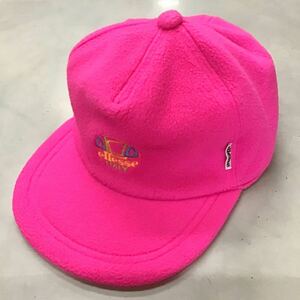 エレッセ★フリースキャップ★ピンク★フリー（57cm位）★耳当て付き★ellesse