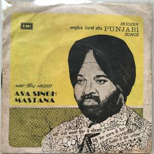 EP India「 Asa Singh Mastana 」インド Funky Psych Bhangra Punjabi Pop 70's 稀少盤 バングラ ボリウッド